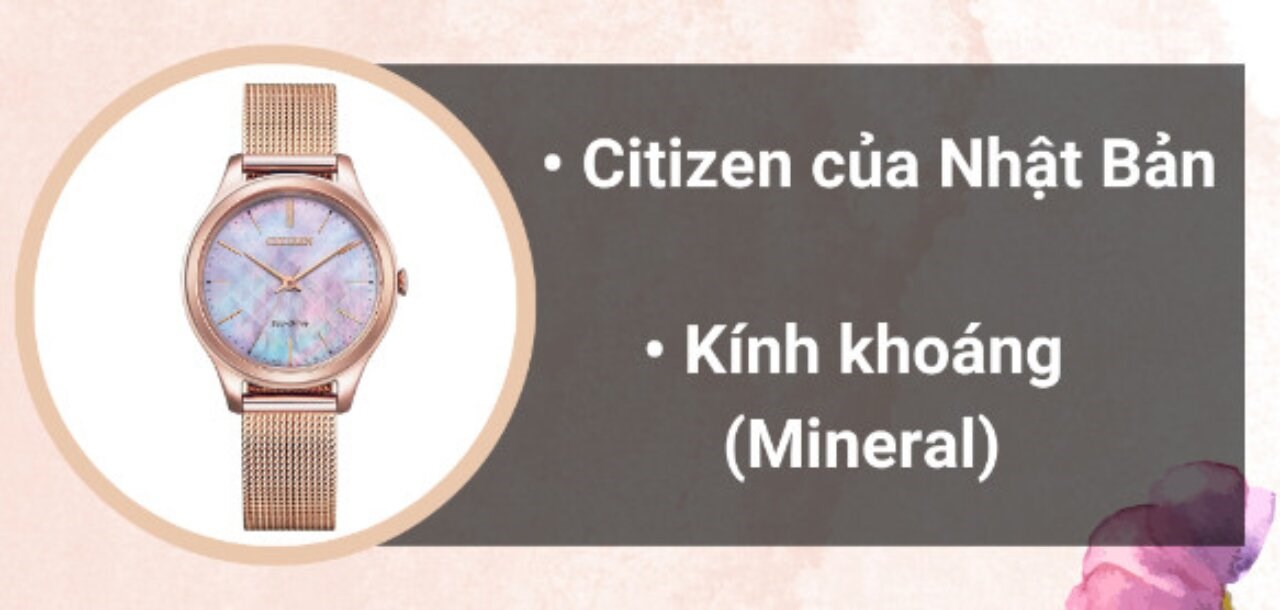 Đồng hồ CITIZEN 32 mm Nữ EM0508-80Y