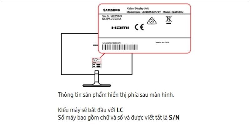 Đối với các sản phẩm IT, thông tin được hiển thị phía sau sản phẩm