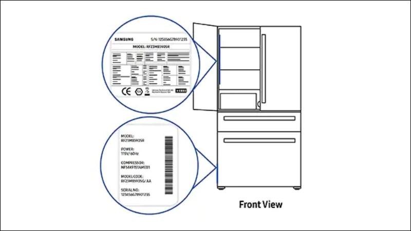 Mọi thông tin của tủ lạnh đa cánh cũng được thể hiện cả trong lẫn ngoài sản phẩm