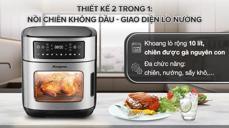 Lò chiên không dầu Kangaroo KG12AF1A 12 lít