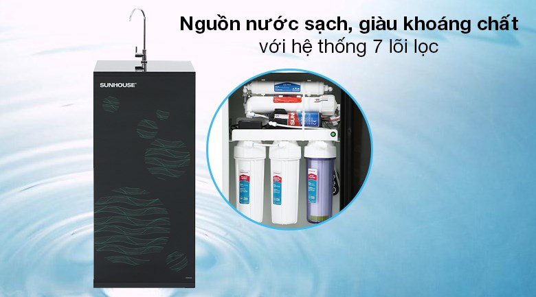 Máy lọc nước RO Sunhouse SHA8866K 7 lõi có mức giá phải chăng chỉ 4.590.000đ (cập nhật 02/2024)