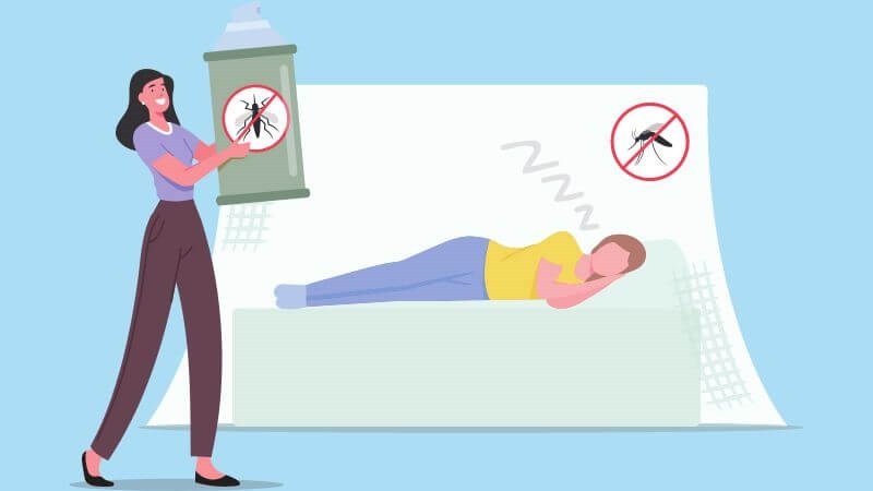 Ngủ màn là biện pháp tốt để phòng chống muỗi đốt