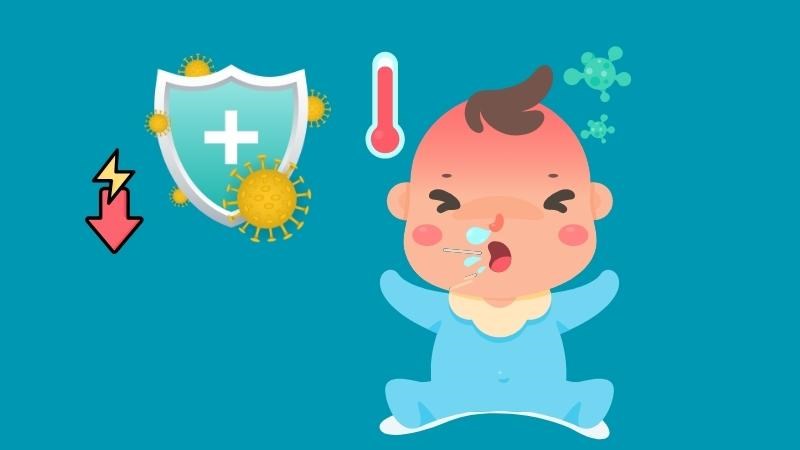 Suy dinh dưỡng làm hệ miễn dịch suy yếu nên trẻ dễ mắc bệnh nhiễm trùng