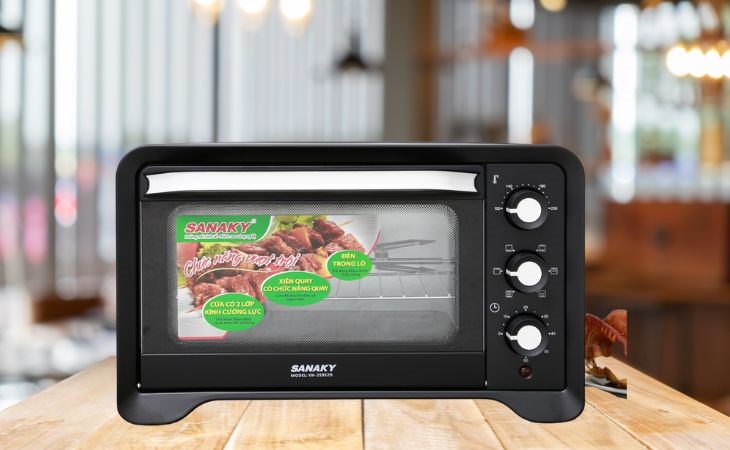 Lò nướng Sanaky VH259S2D 25 lít phù hợp nướng gà nguyên con 1.5 kg trở xuốn