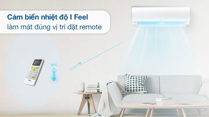 ảm biến nhiệt độ I Feel Máy lạnh TCL Inverter 1.5 HP TAC-13CSD/XAB1I có cảm biến biến nhiệt độ I Feel với giá bán 5.990.000 đồng (cập nhật 21/3/2024, có thể thay đổi theo thời gian)