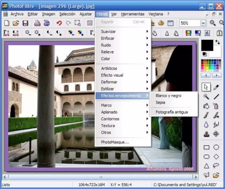 Phần mềm PhotoFiltre đơn giản, dễ cài đặt và sử dụng