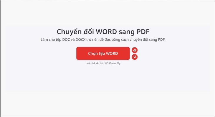 Bạn truy cập vào trang chủ iLovePDF và chọn tệp word