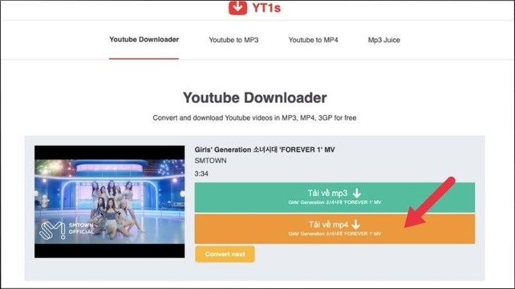 Cách tải video về máy tính bằng YT1s miễn phí