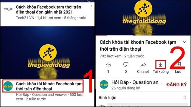 Tải trực tiếp video YouTube về điện thoại Android