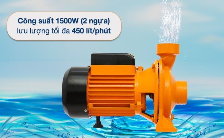 Máy bơm nước ly tâm Ingco MHF15001 1500W phù hợp với những hộ gia đình có nguồn nước cấp yếu