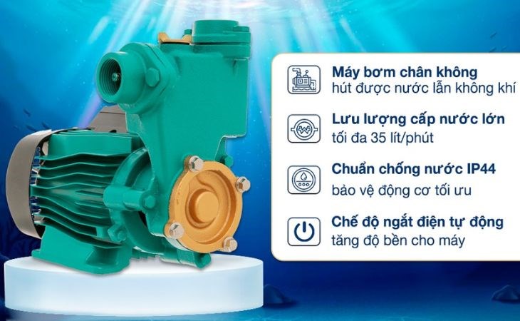 Máy bơm nước chân không Kangaroo KG380B 370W phù hợp cho các hộ gia đình