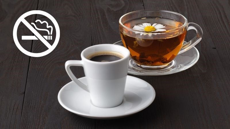 Hạn chế sử dụng trà, cà phê và không hút thuốc sẽ làm giảm nguy cơ hôi miệng, răng ố vàng Hạn chế sử dụng trà, cà phê và không hút thuốc sẽ làm giảm nguy cơ hôi miệng, răng ố vàng