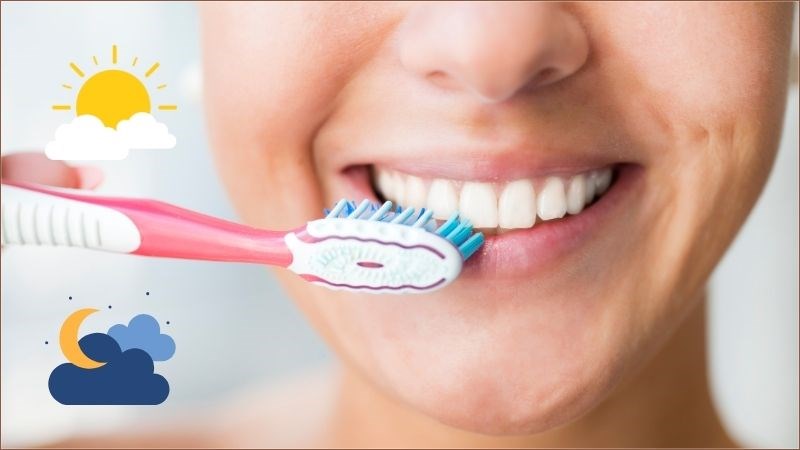 Duy trì thói quen chải răng 2 lần một ngày để giữ được một hàm răng chắc khỏe, trắng sáng Duy trì thói quen chải răng 2 lần mỗi ngày để giữ được một hàm răng chắc khỏe, trắng sáng