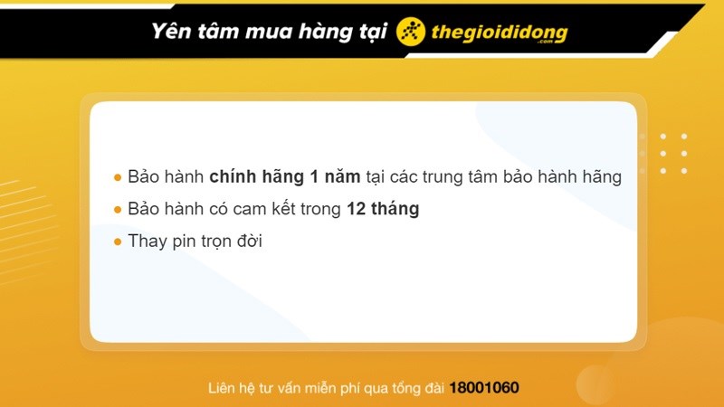 Bảo hành hấp dẫn, uy tín