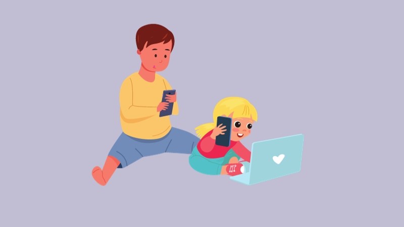 Hạn chế để trẻ sử dụng thiết bị điện tử để phòng cận thị