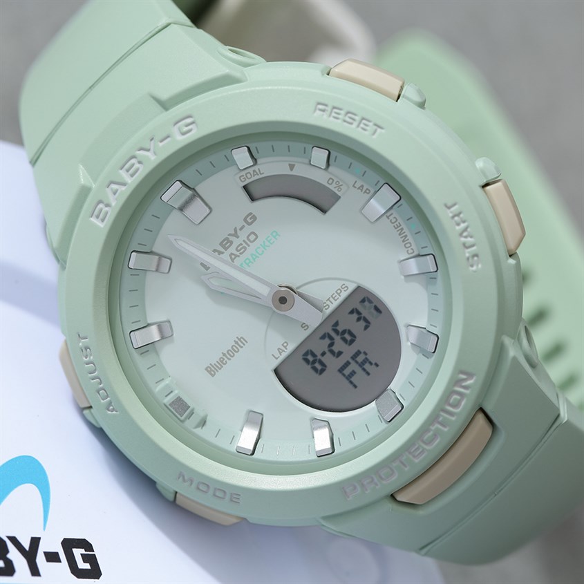 Đồng hồ BABY-G 41.4 mm Nữ BSA-B100CS-3ADR có mặt kính khoáng mang phong cách trẻ trung Đồng hồ BABY-G 41.4 mm Nữ BSA-B100CS-3ADR có mặt kính khoáng mang phong cách trẻ trung