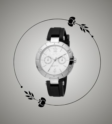 Đồng hồ ESPRIT 38 mm Nữ ES1L286P0015 chất liệu dây cao su đơn giản, bền bỉ Đồng hồ ESPRIT 38 mm Nữ ES1L286P0015 chất liệu dây cao su đơn giản, bền bỉ