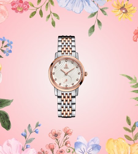 Đồng hồ ERNEST BOREL Joss 25.5 mm Nữ LBR809L-4599 đính kim cương sang trọng Đồng hồ ERNEST BOREL Joss 25.5 mm Nữ LBR809L-4599 đính kim cương sang trọng