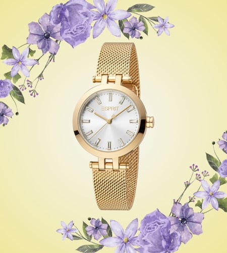 Đồng hồ ESPRIT 30 mm Nữ ES1L331M0075 chất liệu da kim loại sang trọng