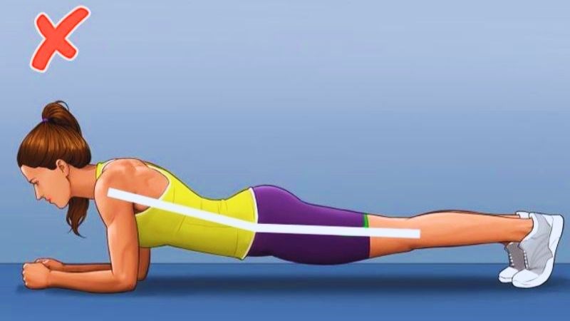 Tập plank không đúng kỹ thuật có thể khiến cơ xương khớp bị đau nhức