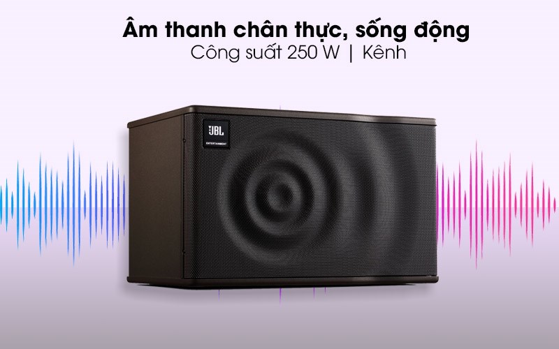 Loa JBL MK12 cho âm thanh chân thực với công suất 250W trên kênh