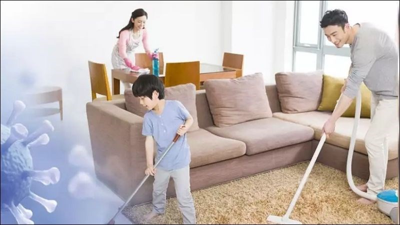 Thường xuyên vệ sinh và duy trì sự thông thoáng cho phòng ở, nhà cửa Thường xuyên vệ sinh và duy trì sự thông thoáng cho phòng ở, nhà cửa