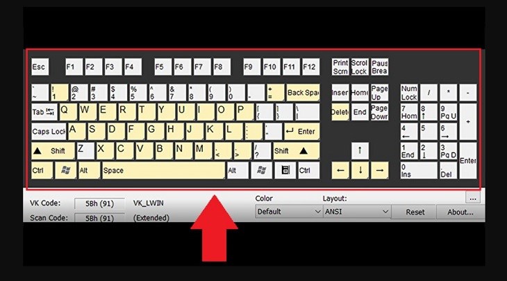 Cách sử dụng Keyboard Test Utility