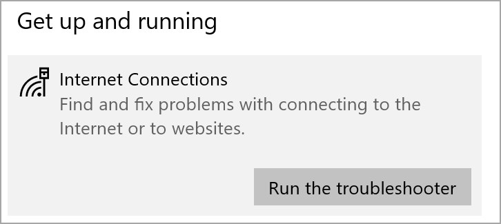Cuối cùng bạn chọn Run the troubleshooter và khởi động lại máy tính