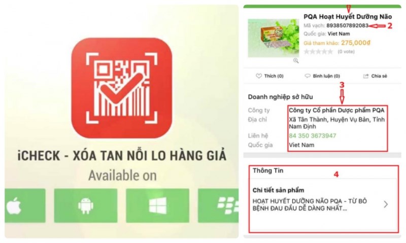 Phần mềm quét mã vạch iCheck Scan là một ứng dụng quét mã vạch thông minh