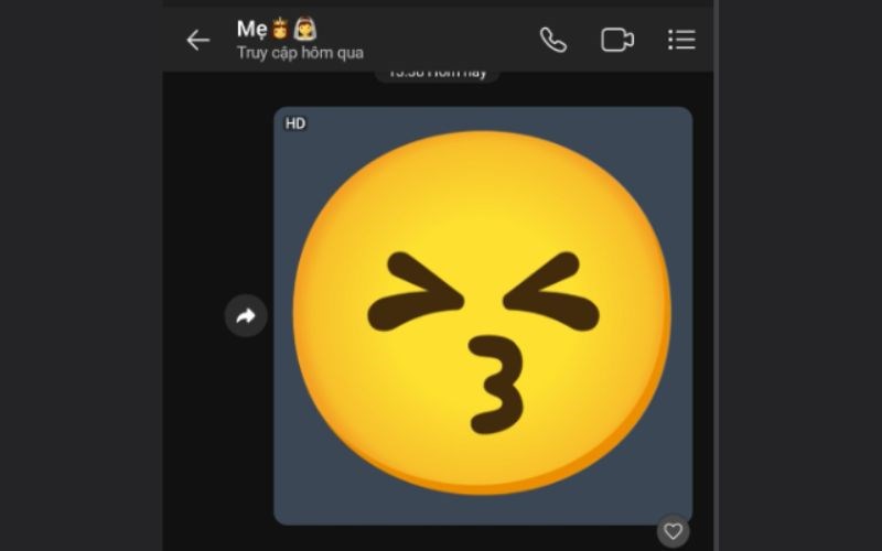 Như vậy l&agrave; bạn đ&atilde; chia sẻ Emoji th&agrave;nh c&ocirc;ng 