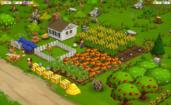 Giao diện trò chơi FarmVille 2