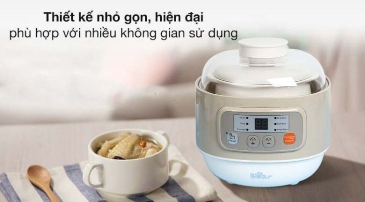 Nồi nấu chậm Bear 0.8 lít DDZ-A08D1 trợ giúp chế biến các món ăn ngon