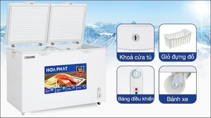 Tủ đông Hòa Phát 352 Lít HPF AD6352 được hãng trang bị nhiều tiện ích, đáp ứng nhu cầu sử dụng đa dạng của khách hàng