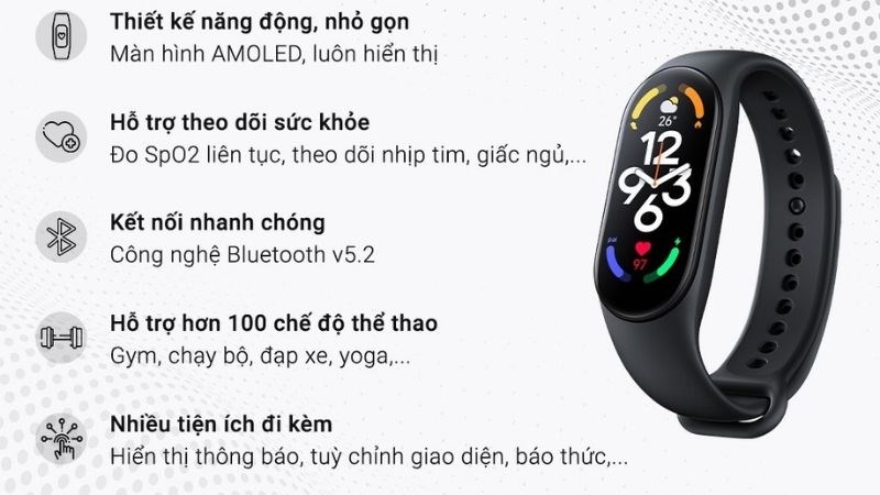 Mi Band 7 tiếp tục sử dụng kiểu d&aacute;ng thiết kế quen thuốc của Xiaomi.