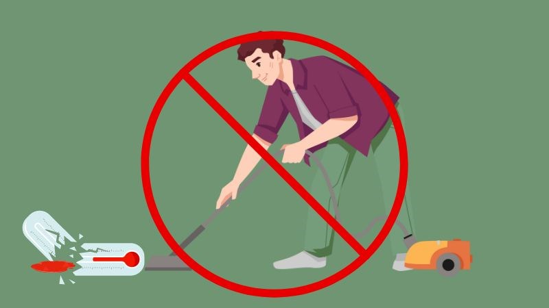 Tuyệt đối không xử lý thủy ngân bị vỡ bằng máy hút bụi