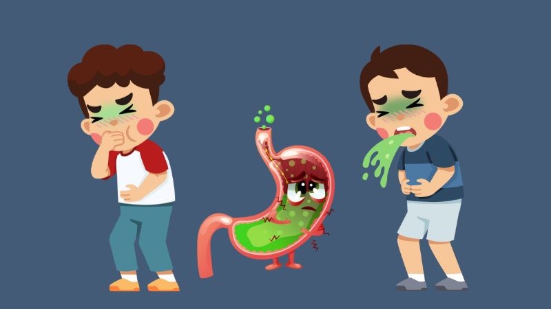 Ngộ độc thủy ngân vô cơ gây ra cảm giác khó chịu ở dạ dày, buồn nôn và nôn
