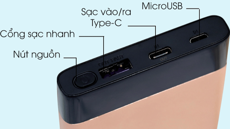 C&ocirc;ng nghệ sạc nhanh, nhiều cổng sạc hỗ trợ sạc đa dạng