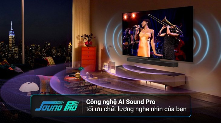 Smart Tivi LG 4K 65 inch 65UR9050PSK được tích hợp công nghệ AI Sound Pro đưa bạn đắm mình vào giai điệu du dương của bản nhạc trữ tình yêu thích