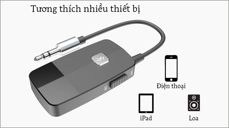 Bộ thu ph&aacute;t Bluetooth của Roman tương th&iacute;ch với phần lớn c&aacute;c thiết bị c&oacute; trang bị jack cắm 3.5mm