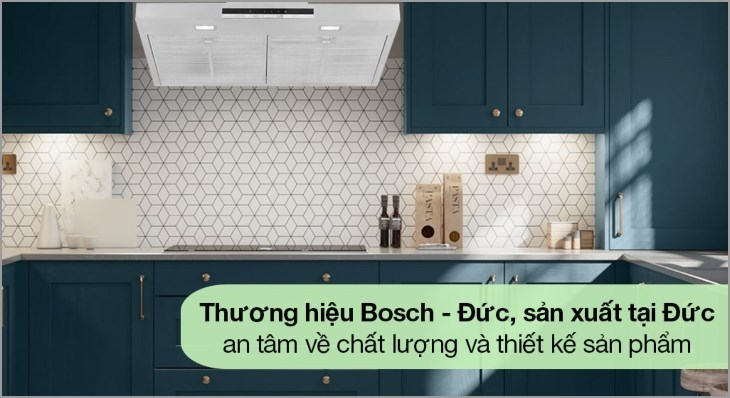 Máy hút mùi  Bosch DWB77IM50 có độ ồn 65 dB như tiếng trò chuyện thông thường