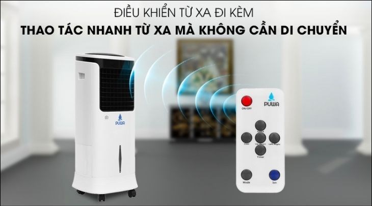 Bạn có thể tuỳ chỉnh các chức năng của quạt điều hòa Puwa AC-38AR mà không cần phải đến gần