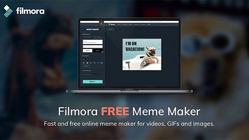 Filmora là một trong những trang web nổi tiếng cho phép chế ảnh meme