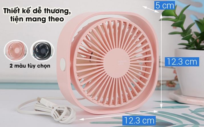 Lồng quạt xoay thuận tiện điều chỉnh hướng gió