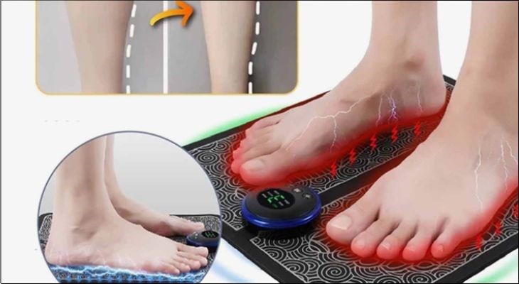 Công nghệ EMS kích thích lòng bàn chân để xua tan các cơn đau nhức
