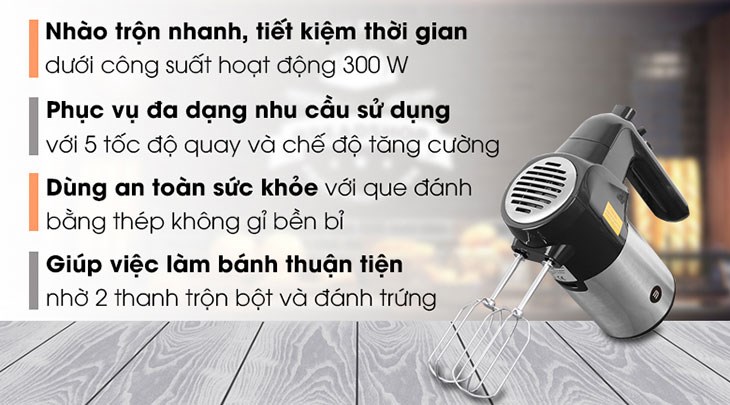 Máy đánh trứng Mishio MK-215 sở hữu nhiều ưu điểm vượt trội Máy đánh trứng Mishio MK-215 sở hữu nhiều ưu điểm vượt trội