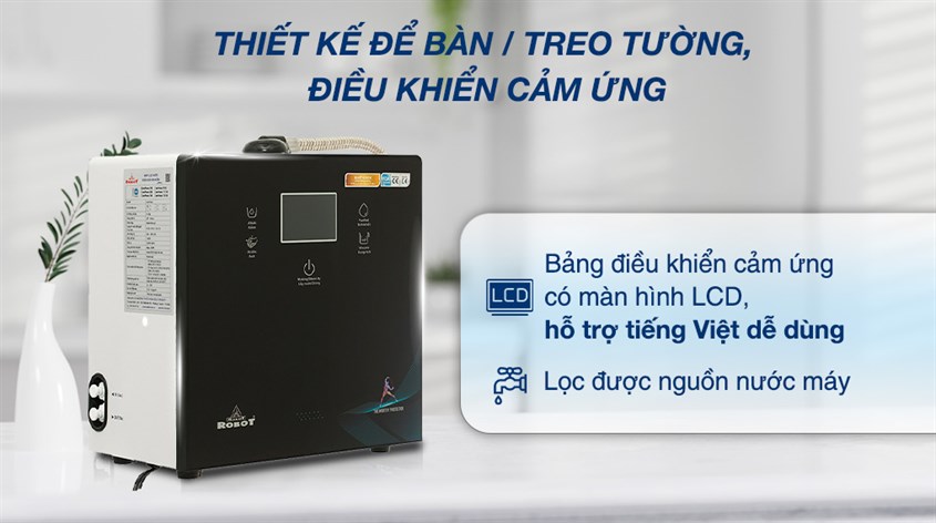 Máy lọc nước điện giải ion kiềm Robot IonPrince 59X 4 lõi 5 tấm điện cực