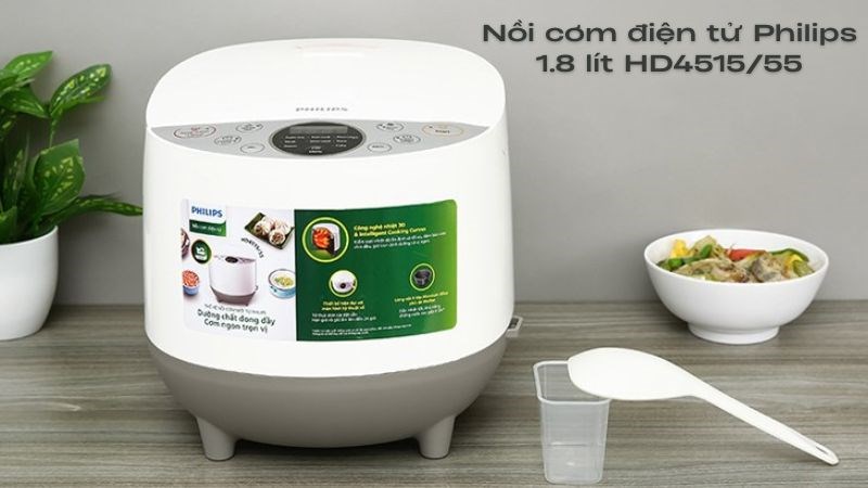 Nồi cơm điện Philips có giá thành dao động từ 1 - 3 triệu đồng Nồi cơm điện Philips có giá thành dao động từ 1 - 3 triệu đồng