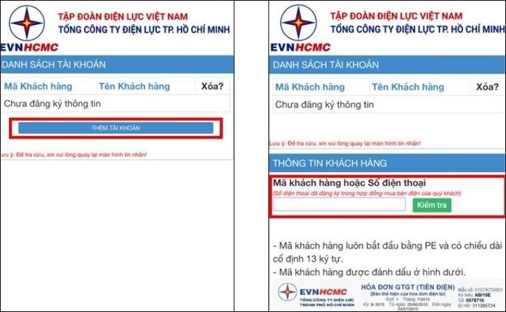 Bấm thêm tài khoản để tiến hành kiểm tra Bấm thêm tài khoản để tiến hành kiểm tra