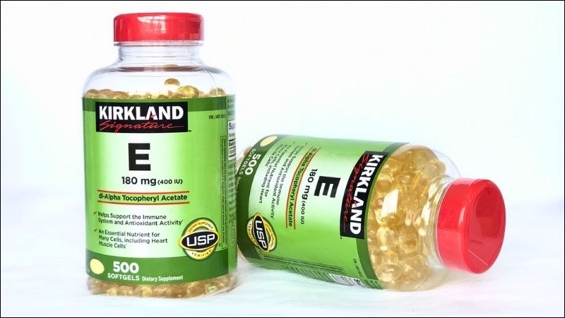 Vitamin E Kirkland mang đến nhiều tác động có lợi cho làn da nói riêng và sức khỏe nói chung