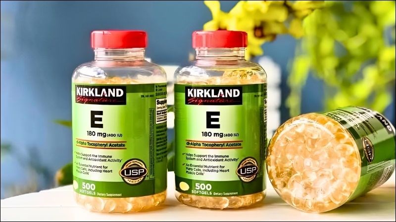 Vitamin E Kirkland được khuyến cáo uống 1 lần duy nhất trong ngày